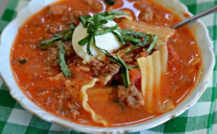 Lasagna soup recipes