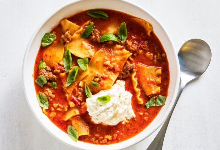 lasagna soup